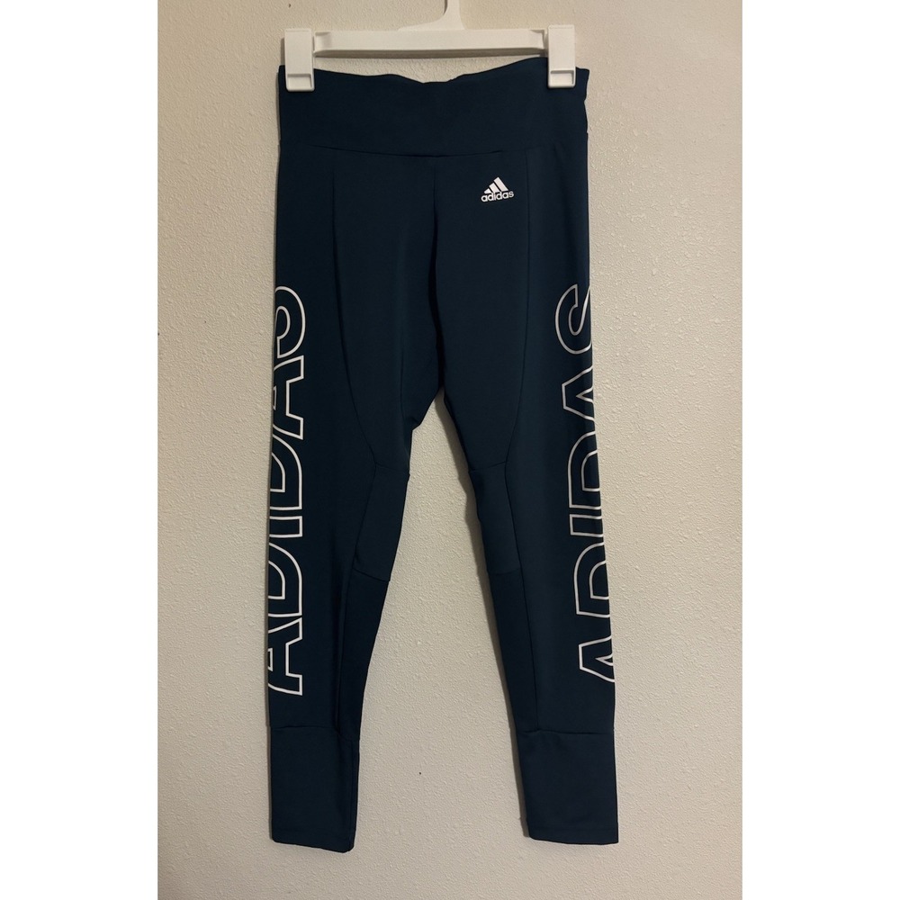 Adidas Climalite  Performance Tights Branded Workout Pants  Blue Small